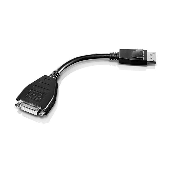 Lenovo 45J7915 cavo e adattatore video 0,2 m DVI-D DisplayPort Nero (DisplayPort to single Link - **New Retail** - DVI-DMonitor Cable - Warranty: 12M)Lenovo45J7915