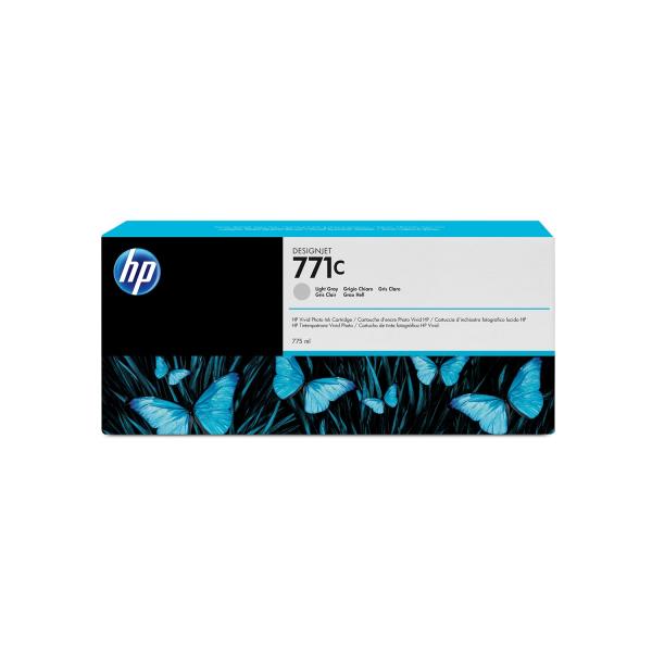 HP Cartuccia inchiostro grigio chiaro DesignJet 771C, 775 ml (INK CARTRIDGE NO 771C - LIGHT GRAY DESIGNJET 775-ML)HpB6Y14A