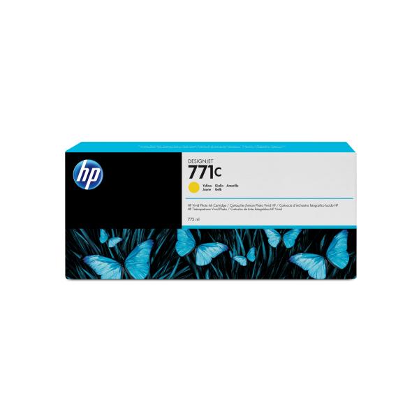 HP Cartuccia inchiostro giallo DesignJet 771C, 775 ml (771C 775-ML YEL DESIGNJET INK CART)HpB6Y10A