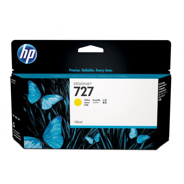 HP Cartuccia inchiostro giallo DesignJet 727, 130 ml (INK CARTRIDGE HP 727 - 130-ML YELLOW)HpB3P21A