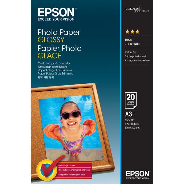 Epson Photo Paper Glossy - A3+ - 20 Fogli (Epson - fotopapir - skinnende - 20 ark)EpsonC13S042535