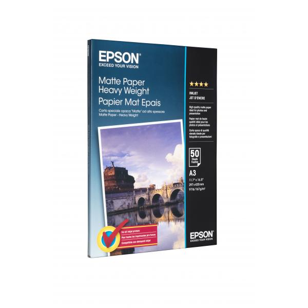 Epson Carta speciale opaca matte alto spessore (HEAVYWEIGHT MATTE PAPER A3)EpsonC13S041261
