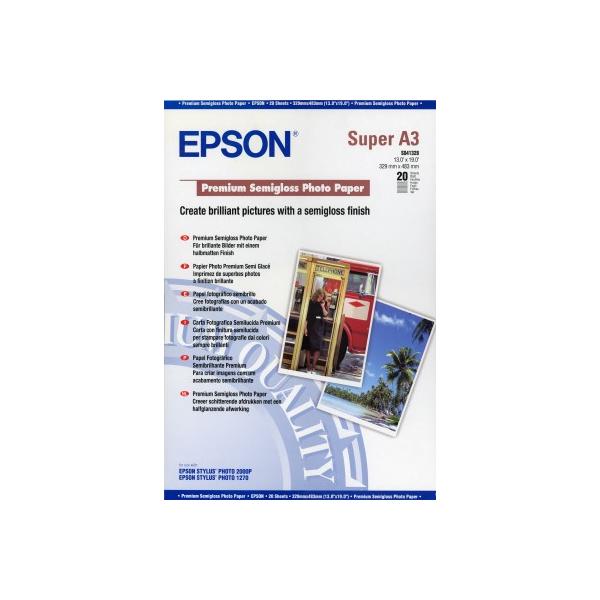 Epson Carta Fotografica Semilucida Premium (PREM SEMI-GLOSS PHOTO PAPER A3+251GS)EpsonC13S041328