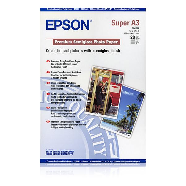 Epson Carta Fotografica Semilucida Premium (PREM SEMI-GLOSS PHOTO PAPER A3+251GS)EpsonC13S041328