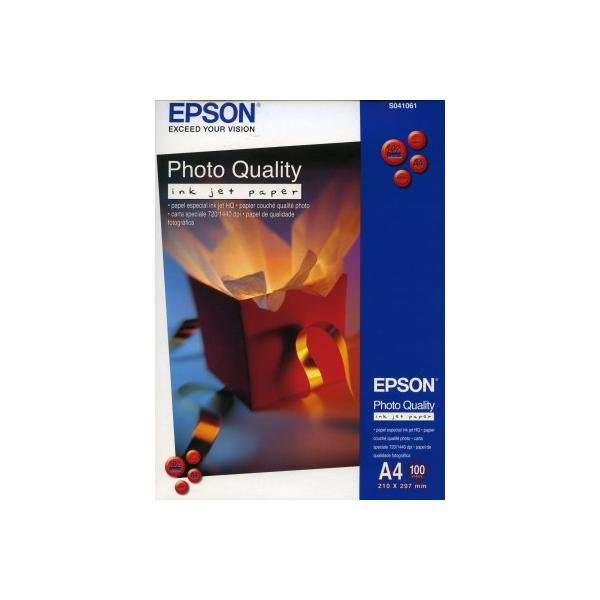 Epson Photo Quality Inkjet Paper - A4 - 100 Fogli (PHOTO QUALITY INK JET PAPER A4)EpsonC13S041061