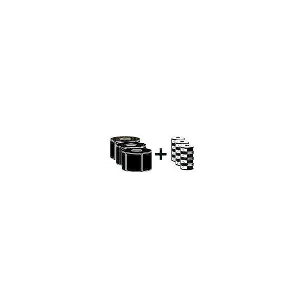 Zebra Z-Select 2000T Bianco Etichetta per stampante autoadesiva (LABEL RIBBON PACK 3006320 - .)ZebraZIPSHIPKIT1
