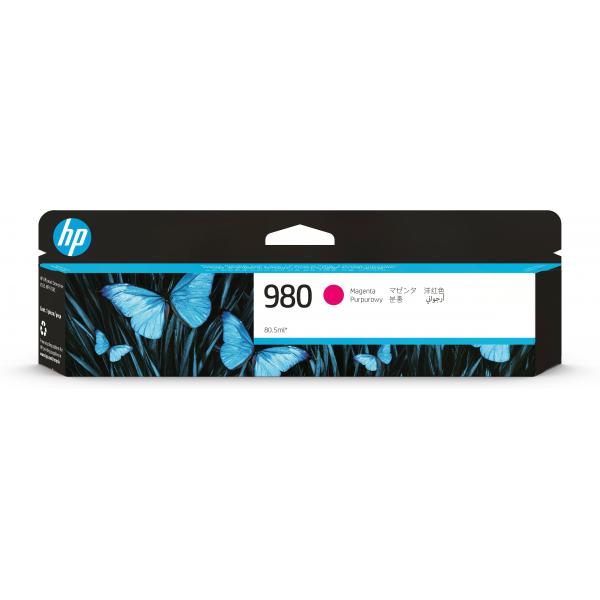HP Cartuccia originale inchiostro magenta 980 (HP 980A MAGENTA CARTRIDGE ENTERPRISE SFP X555/MFP X585)HpD8J08A