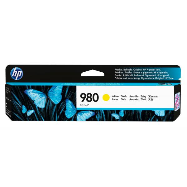 HP Cartuccia originale inchiostro giallo 980 (HP 980 - 86.5 ml - giallo - originale - cartuccia d'inchiostro - per Officejet Enterprise Color MFP X585, Officejet Enterprise Color Flow MFP X585)HpD8J09A