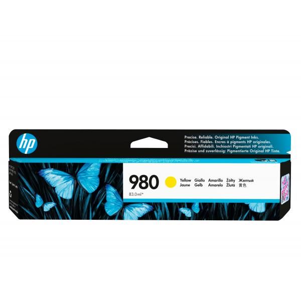 HP Cartuccia originale inchiostro giallo 980 (HP 980 - 86.5 ml - giallo - originale - cartuccia d'inchiostro - per Officejet Enterprise Color MFP X585, Officejet Enterprise Color Flow MFP X585)HpD8J09A