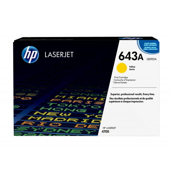 HP Cartuccia Toner originale giallo LaserJet 643A (Toner HP 643A / Q5952A Yellow)HpQ5952A