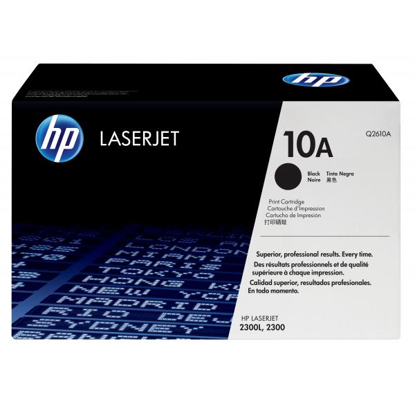 HP 10A Black Original LaserJet Toner Cartridge cartuccia toner 1 pz Originale Nero (Toner Black - Pages 6.000 - Warranty: 12M)HpQ2610A
