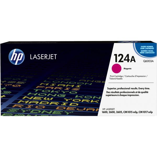 HP Cartuccia Toner originale magenta LaserJet 124A (Toner HP 124A / Q6003A Magenta)HpQ6003A
