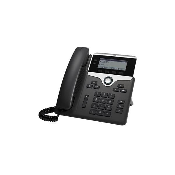 Cisco 7821, Refurbished telefono IP Nero 2 linee (Cisco IP Phone 7821 - VoIP phone - SIP, SRTP - 2 lines - refurbished)Cisco0882658714764CP-7821-K9-RF