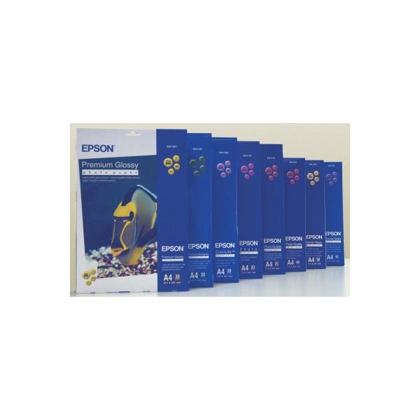Epson Premium Glossy Photo Paper - A4 - 20 Fogli (Epson Premium - fotopapir - skinnende)EpsonC13S041287