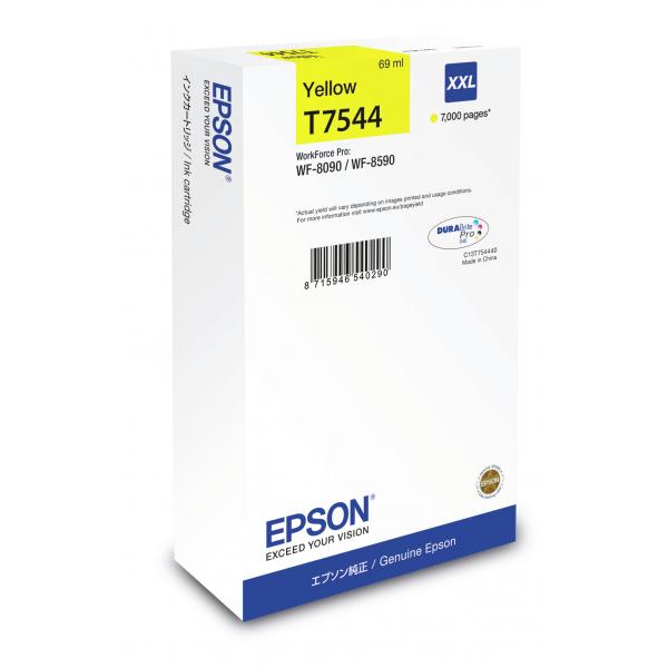 Epson WF-8090 / WF-8590 Ink Cartridge XXL Yellow (Epson T7544 - St?rrelse XXL - gul - or)Epson8715946540290C13T754440
