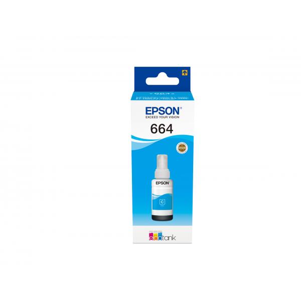 Epson Flacone inchiostro Ciano (Epson T6642 - cyan - original - bl?kre)EpsonC13T664240