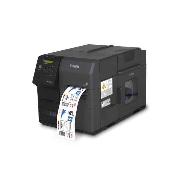 Epson ColorWorks C7500 (COLORWORKS C7500 USB2.0 TYPE A,Epson Colorworks C7500, industrieller Farbetikettendrucker, DURABrite Ultra Pigmenttinte, USB 2.0 Typ A, Ethernet, auftomatischer Papierschneider, inklusive separate Einzelpatrone, Hauptger?t, Ma...