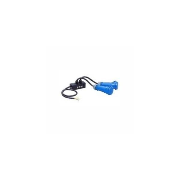 Eaton CBL2OUT32 cavo di alimentazione Nero 0,75 m IEC 309 (Output cable 32A, hardwired to 2 x 32A EN60309 plugs CBL2OUT32)Eaton3553340586026CBL2OUT32