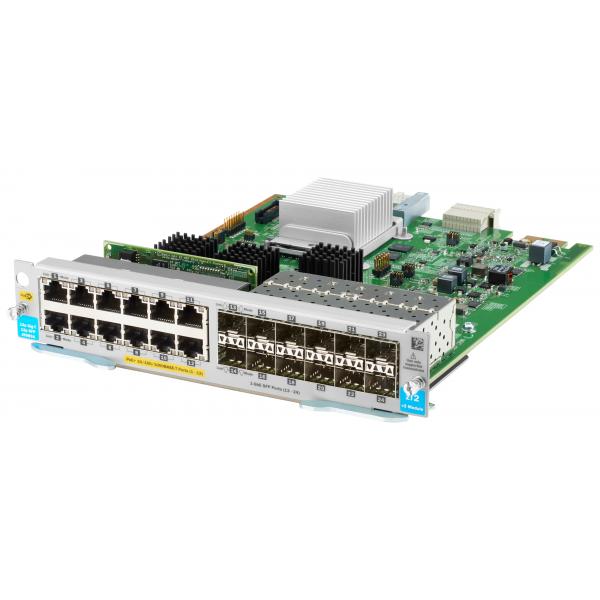 HPE Aruba Networking 12-port 10/100/1000BASE-T PoE+ / 12-port 1GbE SFP MACsec v3 zl2 Module (HPE GIGABIT ETHERNET SWITCH MODUL,12p PoE+ / 12p 1GbE SFP v3 zl2)HpJ9989A