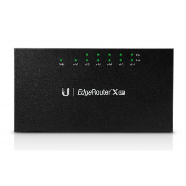 Ubiquiti ER-X-SFP router cablato Nero (EdgeRouter X, 5-port Gb 1xSFP - with PoE - Warranty: 24M)UbiquitiER-X-SFP