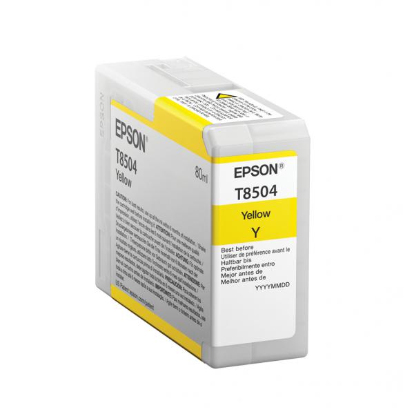 Epson Singlepack Yellow T850400 (Epson T8504 - gul - original - bl?kpat)EpsonC13T850400