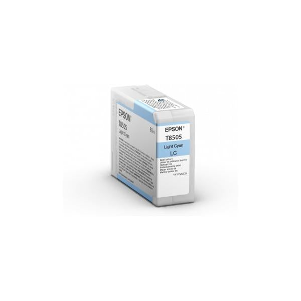 Epson Singlepack Light Cyan T850500 (T850500 SIN 1X80 ML PHOTO LIGHT CYAN)EpsonC13T850500