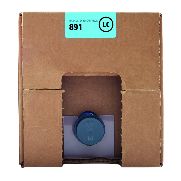 HP Cartuccia di inchiostro Latex ciano chiaro 3M 891 da 10 litri (HP 891 - lys cyan - original - bl?kpat)Hp0888182509661G0Y76A