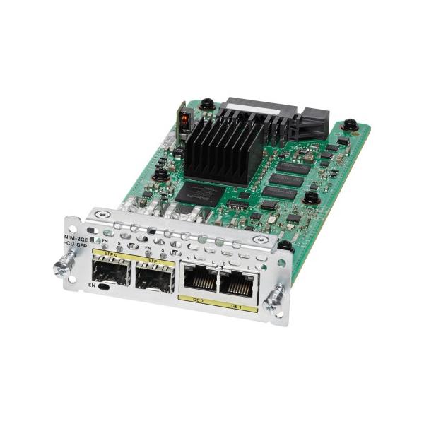 Cisco NIM-2GE-CU-SFP= modulo del commutatore di rete Gigabit Ethernet (2 port GE WAN NIM dual mode RJ45 SFP)Cisco0882658710933NIM-2GE-CU-SFP=