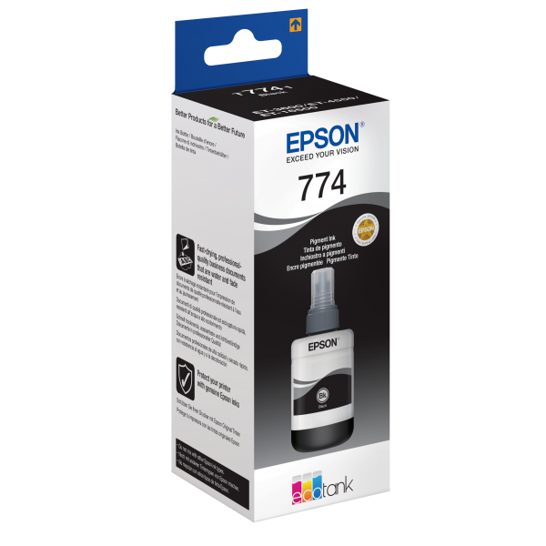Epson Flacone inchiostro Nero a pigmenti (EPSON T7741 PIGMENT BLACK INK BOTTLE 1x140ml)EpsonC13T774140