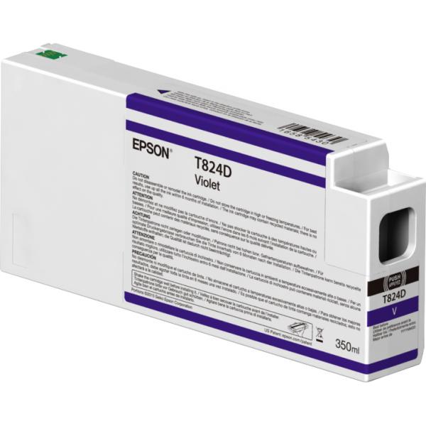 Epson Singlepack Violet T824D00 UltraChrome HDX 350ml (Epson T824D - violet - original - bl?k)EpsonC13T824D00