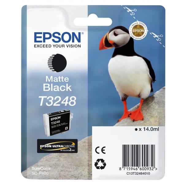 Epson T3248 Matte Black (EPSON T3248 MATTE BLACK HI-GLOSS 14.0ML PUFFIN)EpsonC13T32484010