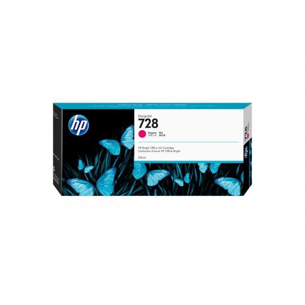 HP Cartuccia inchiostro magenta DesignJet 728, 300 ml (Tinte HP 728 / F9K16A Magenta)HpF9K16A