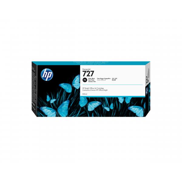 HP Cartuccia inchiostro nero fotografico DesignJet 727, 300 ml (HP 727 300-ML PHOTO BLACK INK CART)HpF9J79A