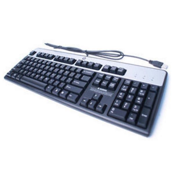 HP 434821-087 tastiera Ufficio USB Nero, Argento (HP USB Keyboard Basic, DK. KEYBOARD: Denmark. WARRANTY: 1YM)Hp5706998268631434821-087