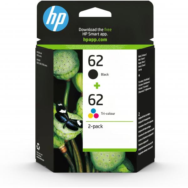 HP 62 Original Black, Cyan, Magenta, YellowHpN9J71AE