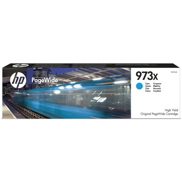 HP Cartuccia ciano ad alta capacità originale 973X PageWide (OEM HP 973X High Yield Cyan 7000 Pages Original Ink F6T81AE)HpF6T81AE