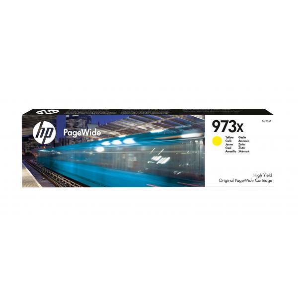 HP Cartuccia giallo ad alta capacità originale 973X PageWide (OEM HP 973X High Yield Yellow 7000 Pages Original Ink F6T83AE)HpF6T83AE