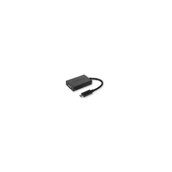 Lenovo USB C - VGA adattatore grafico USB 1920 x 1080 Pixel Nero (Lenovo USB-C to VGA Adapter with Power Pass-through - Warranty: 1 Year)Lenovo4X90K86568