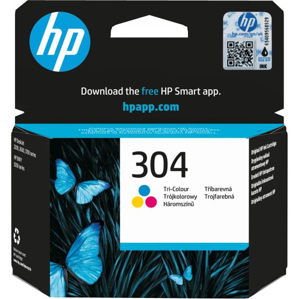 HP Cartuccia inchiostro originale tricromia 304 (OEM HP 304 Tri-Colour Original Ink Cartridge N9K05AE)HpN9K05AE