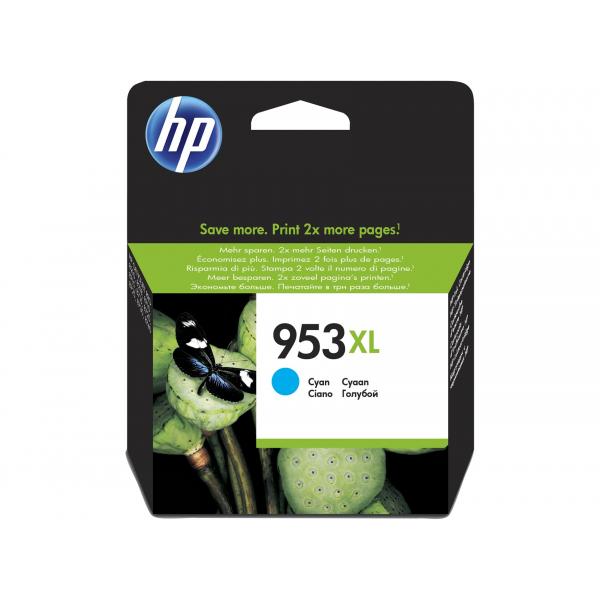 HP Cartuccia inchiostro ciano originale ad alta capacità 953XL (INK CARTRIDGE NO 953XL CYAN - DE/FR/NL/BE/UK/SE/IT)HpF6U16AE#BGX