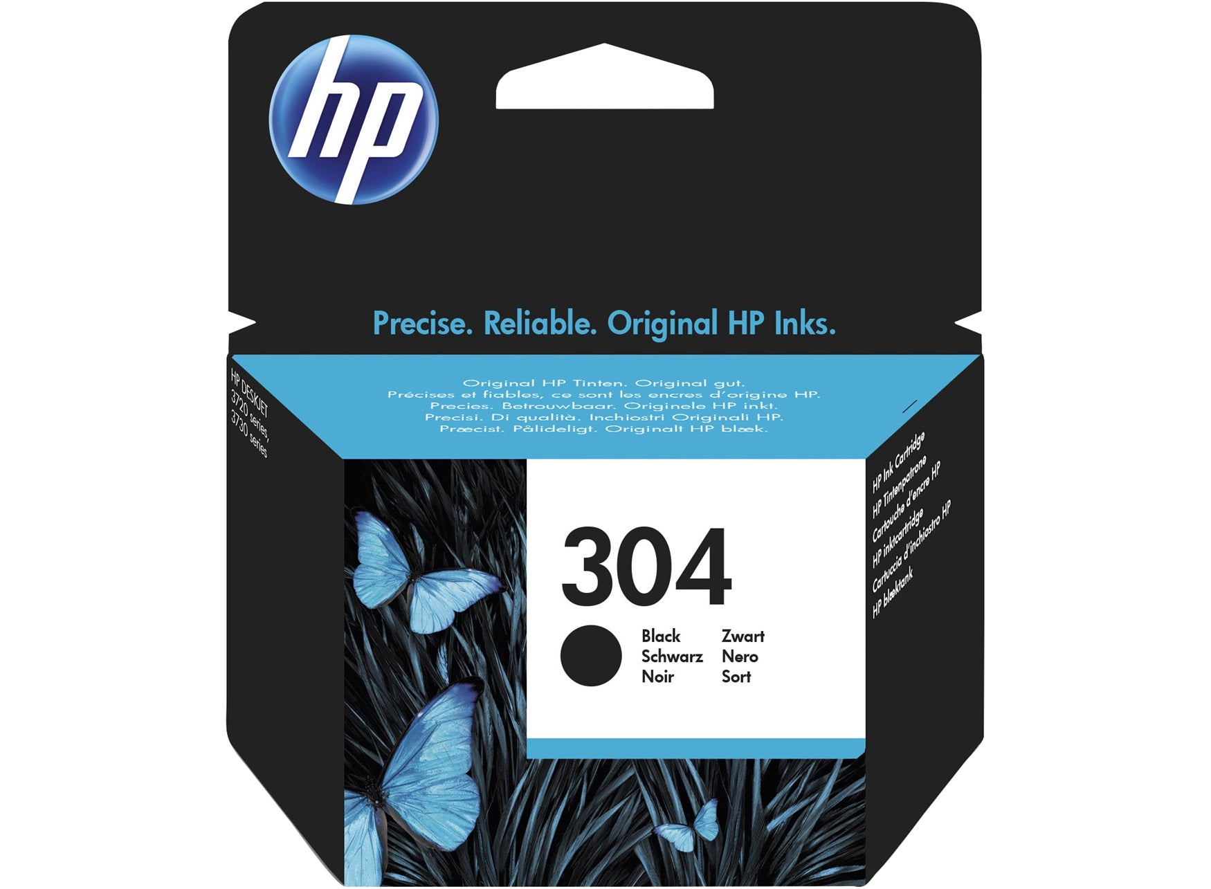 HP Cartuccia inchiostro originale nero 304 (HP 304 - Black - original - blister - ink cartridge - for AMP 130, Deskjet 26XX, 37XX, ENVY 50XX)HpN9K06AE#301