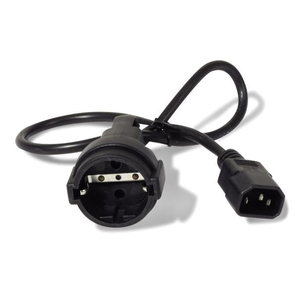 APC AP9880 cavo di alimentazione Nero 0,6 m IEC C14 CEE7/7 (Power Cord AP9880 - **New Retail** - Warranty: 12M)ApcAP9880