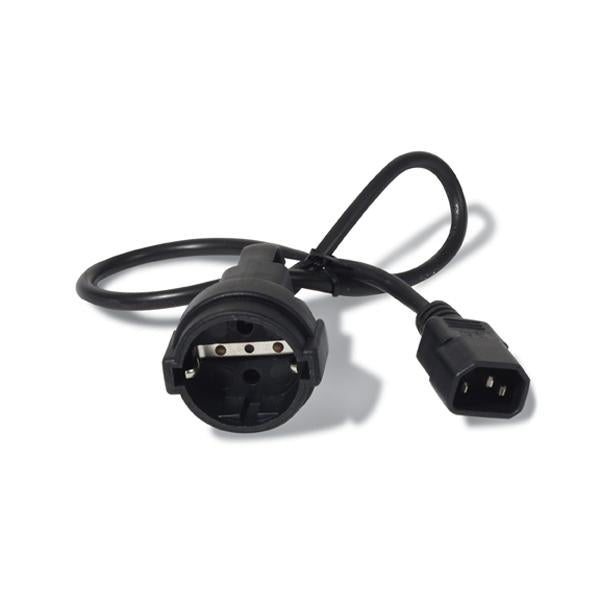 APC AP9880 cavo di alimentazione Nero 0,6 m Accoppiatore C14 CEE7/7 (Pwr Cord, 10A, 230V, C14 to Schuko rec)ApcAP9880