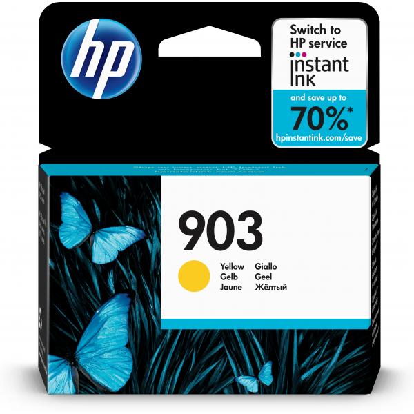 HP Cartuccia di inchiostro giallo originale 903 (OEM HP 903 Yellow 315 Pages Original Ink Cartridge T6L95AE)HpT6L95AE