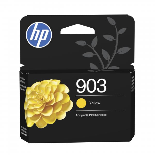 HP Cartuccia di inchiostro giallo originale 903 (OEM HP 903 Yellow 315 Pages Original Ink Cartridge T6L95AE)HpT6L95AE