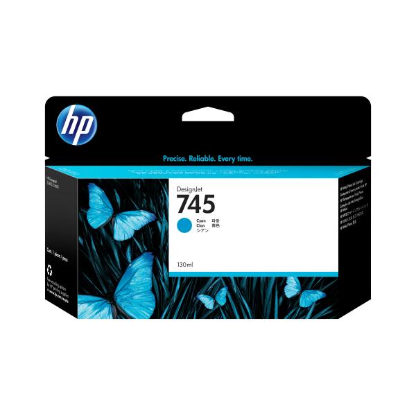 HP Cartuccia Inchiostro Ciano DesignJet 745, 130 ml (HP 745 130-ML CYAN INK CARTRIDGE)HpF9J97A
