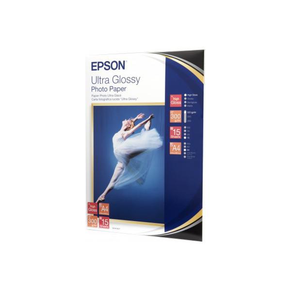 Epson Ultra Glossy Photo Paper - A4 - 15 Fogli (ULTRA GLOSSY PHOTO PAPER A4 15-SHTS)EpsonC13S041927