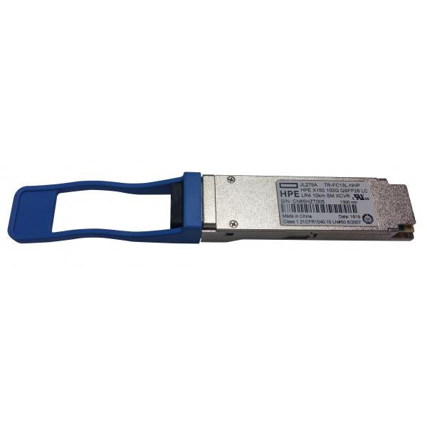 HPE Networking X150 100G QSFP28 LC LR4 10km SM Transceiver (HPE TRANSCEIVER X150 QSFP28,100 GIGABIT ETHERNET)HpeJL275A