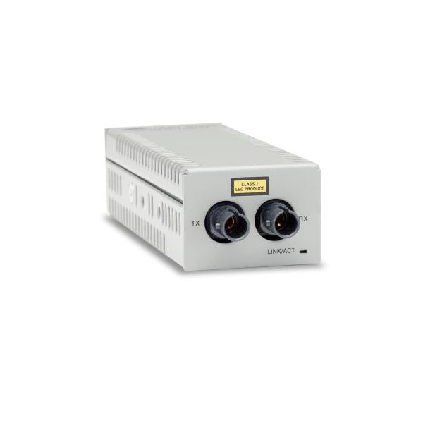 Allied Telesis AT-DMC100/ST-30 convertitore multimediale di rete Interno 100 Mbit/s 1310 nm Modalità multipla Grigio (Allied Telesis AT DMC100/ST - Fibre media converter - 100Mb LAN - 100Base-FX, 100Base-TX - RJ-45 / ST multi-mode - up to 2 km - 1310...