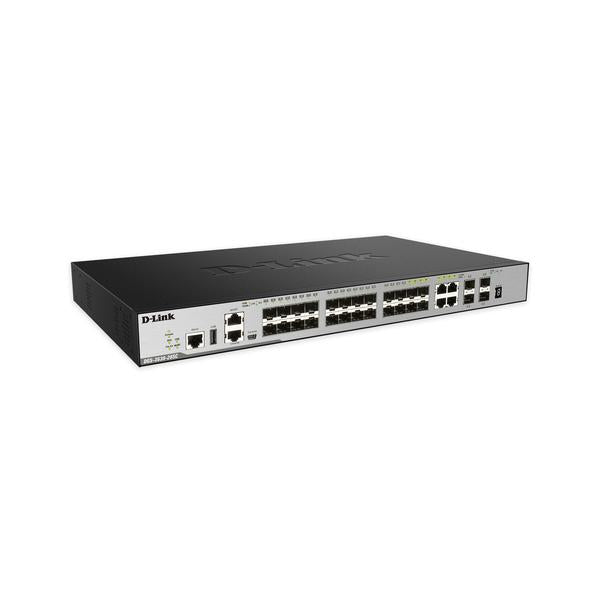 D-Link DGS-3630-28SC Gestito L3 1U Nero (D-Link DGS 3630-28SC - Switch - L3 - Managed - 20 x Gigabit SFP + 4 x combo 1000Base-T + 4 x 10 Gigabit SFP+ - rack-mountable)D-link0790069425608DGS-3630-28SC/SI
